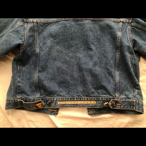 Vintage Denim Jean Jacket with gemstones - Picture 4 of 4